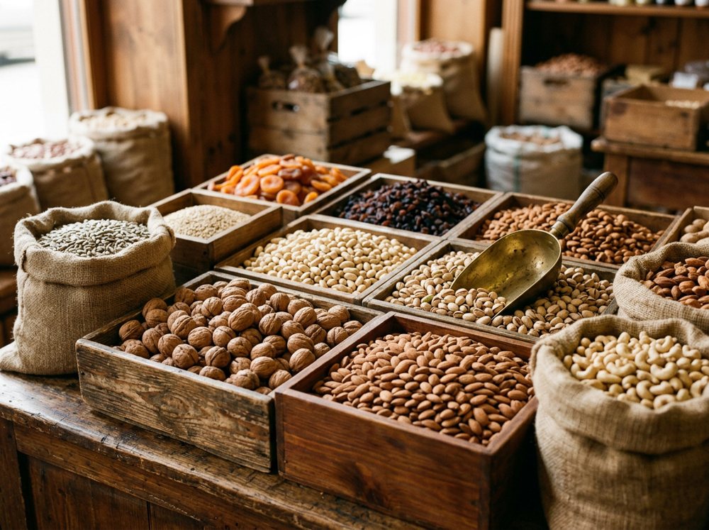 Frutos secos y semillas a granel en Los Griegos, San Isidro